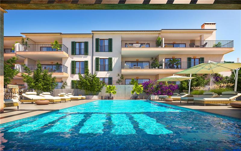 A estrenar - apartamento con piscina y jardín comunitarios en el corazón de Capdepera