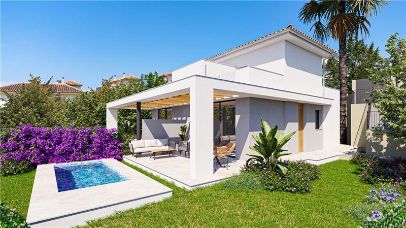 Neubau. Villa auf einem Grundstück von ca. 506,84m2,
